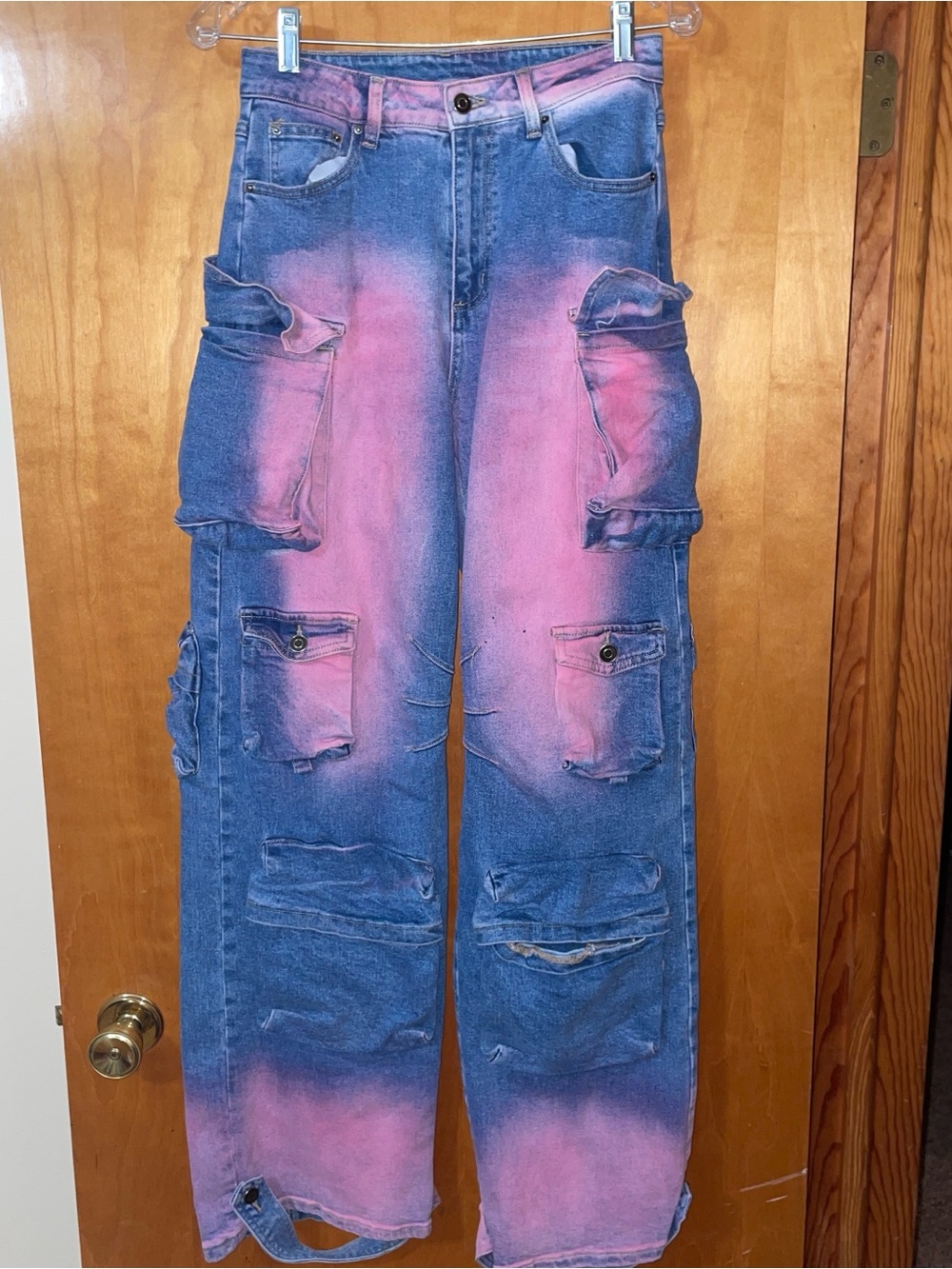 Heavy-REHAB LAB-jeans with a lot of pockets